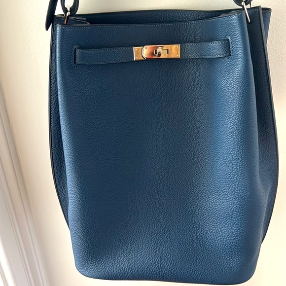 Hermès Blue De Prusse So Kelly Togo 26 Palladium Hardware - Picture 3 of 14